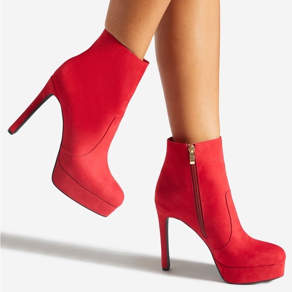 New in Box Natashia Platform Bootie Chili Pepper, 6 - Picture 4 of 7